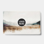 Minimalistisches natürliches Wasserfarbmuster Abst Ausweis (Rückseite)