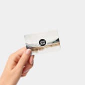 Minimalistisches natürliches Wasserfarbmuster Abst Ausweis (Handheld)