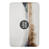 Minimalistisches natürliches Wasserfarbmuster Abst Badematte (Vorderseite Vertikal)