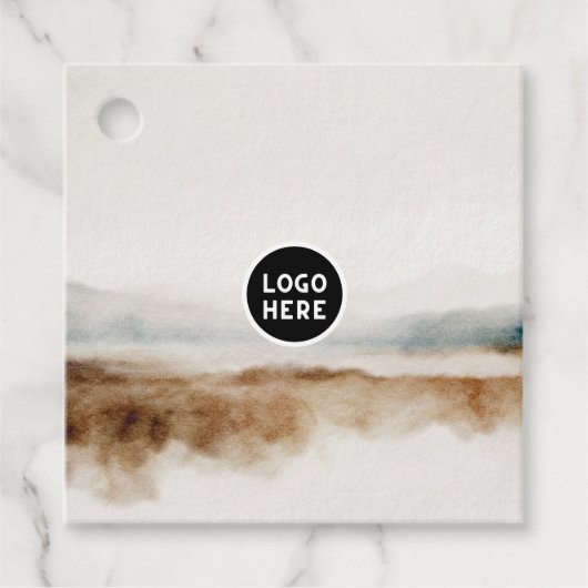 Minimalistisches natürliches Wasserfarbmuster Abst Geschenkanhänger (Vorderseite)