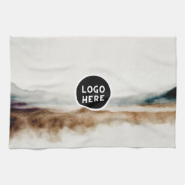 Minimalistisches natürliches Wasserfarbmuster Abst Geschirrtuch