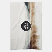 Minimalistisches natürliches Wasserfarbmuster Abst Geschirrtuch (Vertikal)