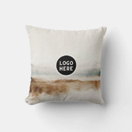 Minimalistisches natürliches Wasserfarbmuster Abst Kissen