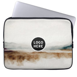 Minimalistisches natürliches Wasserfarbmuster Abst Laptopschutzhülle