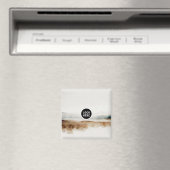 Minimalistisches natürliches Wasserfarbmuster Abst Magnet (In Situ (Geschirrspüler))