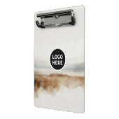 Minimalistisches natürliches Wasserfarbmuster Abst Mini Klemmbrett (Gewinkelt2)