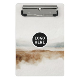 Minimalistisches natürliches Wasserfarbmuster Abst Mini Klemmbrett