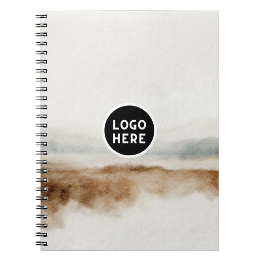 Minimalistisches natürliches Wasserfarbmuster Abst Notizblock (Vorderseite)