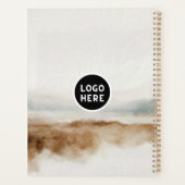 Minimalistisches natürliches Wasserfarbmuster Abst Planer (Rückseite)