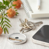 Minimalistisches natürliches Wasserfarbmuster Abst Schlüsselanhänger (Seite)