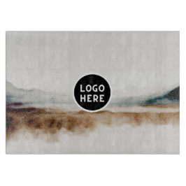 Minimalistisches natürliches Wasserfarbmuster Abst Schneidebrett