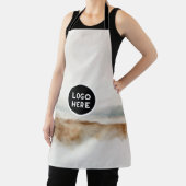 Minimalistisches natürliches Wasserfarbmuster Abst Schürze (InSitu)