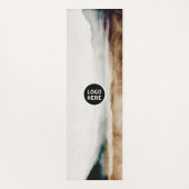 Minimalistisches natürliches Wasserfarbmuster Abst Yogamatte (Rückseite)