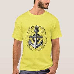 Minimalistisches nautisches Ankersymbol - Symbol d T-Shirt