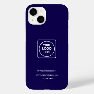 Minimalistisches Navy-Blue-Logo-iPhone-Case Case-Mate iPhone 14 Hülle