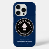 Minimalistisches Navy-Logo Case-Mate iPhone Hülle (Rückseite)