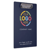 Minimalistisches Navy-Logo für Unternehmen Klemmbrett (Rechts)