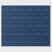 Minimalistisches Navy Mercedes Musterpapier Geschenkpapier (Flach)