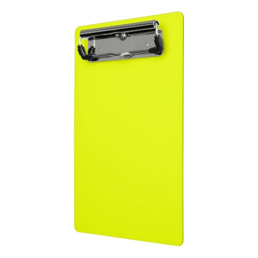 Minimalistisches Neon-Chartreuse grün hell solide Mini Klemmbrett (Gewinkelt2)
