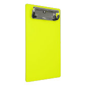 Minimalistisches Neon-Chartreuse grün hell solide Mini Klemmbrett (Schrägansicht)