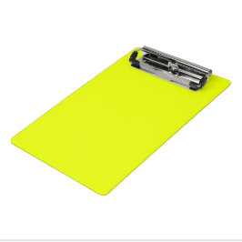 Minimalistisches Neon-Chartreuse grün hell solide Mini Klemmbrett