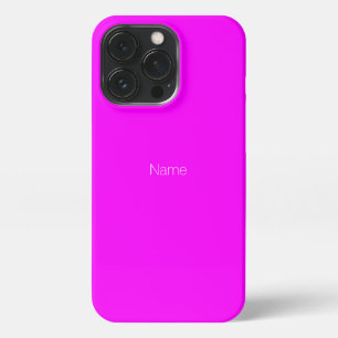 Minimalistisches Neonmagenta rosa individuelle Nam iPhone 13 Pro Hülle