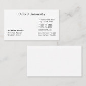 Minimalistisches Neu Visitenkarte (Vorne/Hinten)