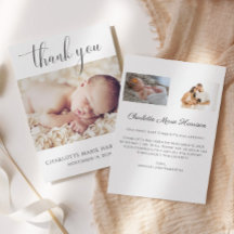 Minimalistisches neues Baby Vielen Dank für die Ge