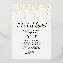 Minimalistisches Neujahrsfest des Confetti