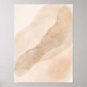 Minimalistisches neutrales abstraktes Wandkunstpos Poster