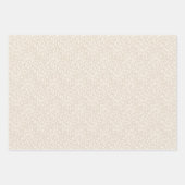 Minimalistisches neutrales Beige Gray Sage Green A Geschenkpapier Set (Vorderseite)