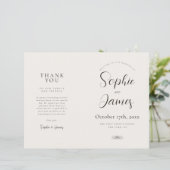 Minimalistisches neutrales Folgekirchsprogramm (Stehend Vorderseite)