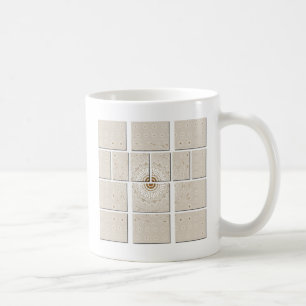 Minimalistisches neutrales geometrisches Beige Ton Kaffeetasse