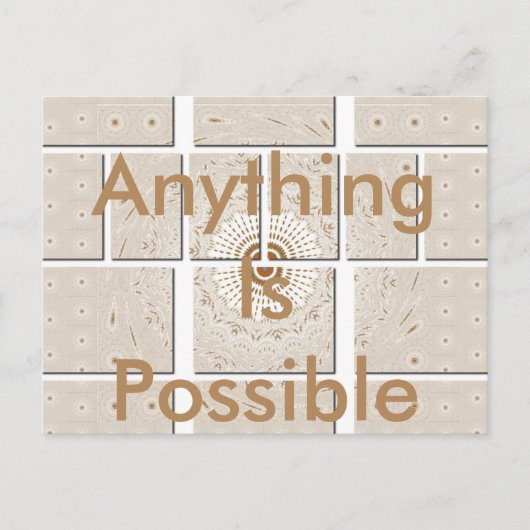 Minimalistisches neutrales geometrisches Beige Ton Postkarte (Vorderseite)