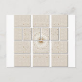 Minimalistisches neutrales geometrisches Beige Ton Postkarte (Vorderseite)