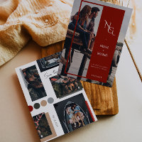 Minimalistisches neutrales Scrapbook für 4 Fotos