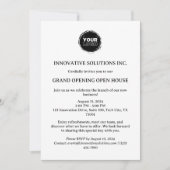Minimalistisches New Business Open House Einladung (Vorderseite)