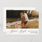 Minimalistisches Newi Med Verheiratete und helle W Postkarte (Vorne/Hinten)