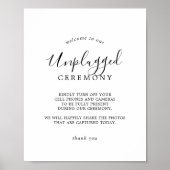 Minimalistisches, nicht gestecktes Zeremonieling Poster (Vorne)