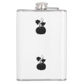 Minimalistisches Niedlich Happy Hallowee Flachmann (Rückseite)