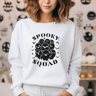Minimalistisches Niedlich Spooky Squad Halloween S Sweatshirt
