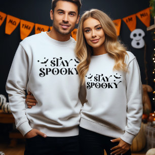 Minimalistisches Niedliches Bleibe Spooky Hallowee Sweatshirt