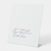 Minimalistisches Niedliches Brautparty Sockelschild (Vorderseite)