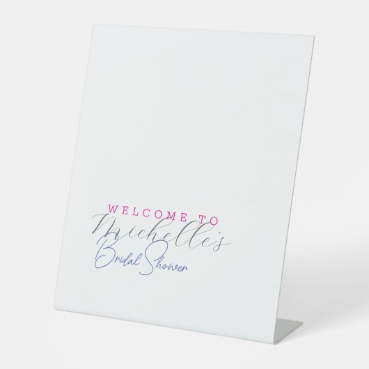 Minimalistisches Niedliches Brautparty Sockelschild (Vorderseite)