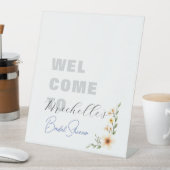 Minimalistisches Niedliches Brautparty Sockelschild (In Situ)