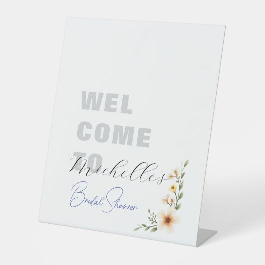 Minimalistisches Niedliches Brautparty Sockelschild (Vorderseite)