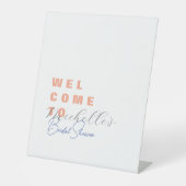 Minimalistisches Niedliches Brautparty Sockelschild (Vorderseite)