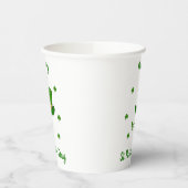 Minimalistisches Niedliches Happy St Patrick's Day Pappbecher (Links)