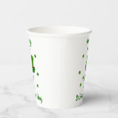 Minimalistisches Niedliches Happy St Patrick's Day Pappbecher (Rechts)