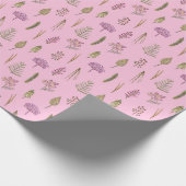 Minimalistisches Niedliches Hübsches Englisch Rosa Geschenkpapier (Ecke)